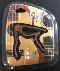 Capo ukelele CLX houtprint