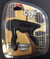 Capo ukelele CLX zwart