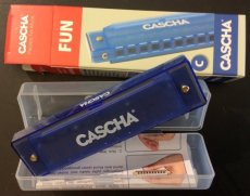 Mondharmonica Cascha blauw