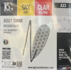Reiniger Microfiber voor sax sopraan/klarinet Eb