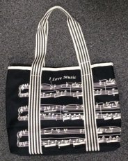 Tas zwart: I Love Music