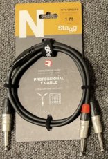 Y-kabel 1m Stagg